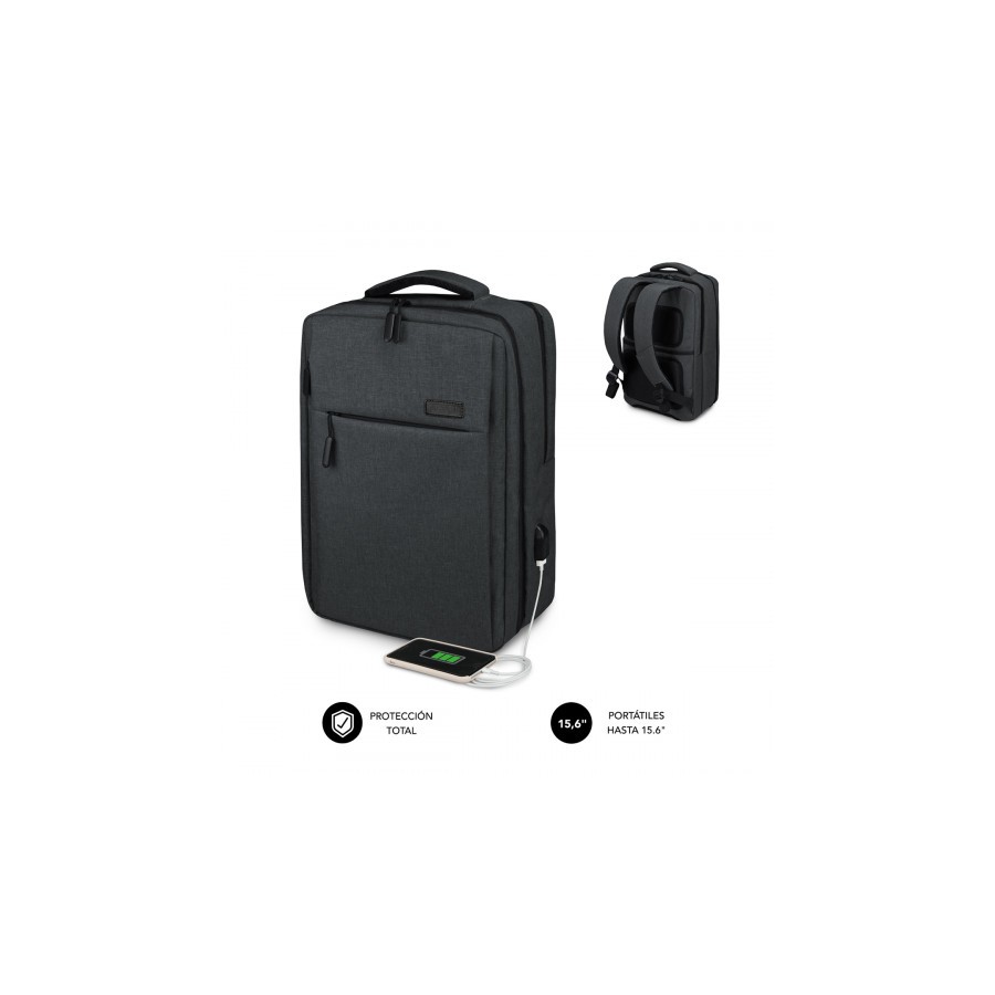 9071-SUBBLIM MOCHILA TRAVELLER AIR PADDING 15.6´´ GREY