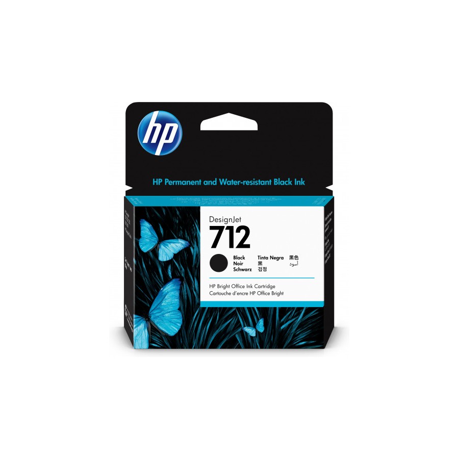 9099-HP Cartucho de Tinta DesignJet 712 negro de 80 ml