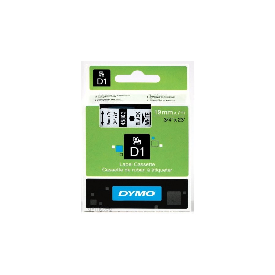 922-CINTA ROTULADORA D1 19MMX7M NEGRO/BLANCO DYMO S0720830 922-CINTA ROTULADORA D1 19MMX7M NEGRO/BLANCO DYMO S0720830