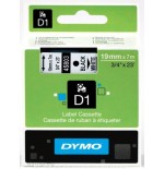 922-CINTA ROTULADORA D1 19MMX7M NEGRO/BLANCO DYMO S0720830