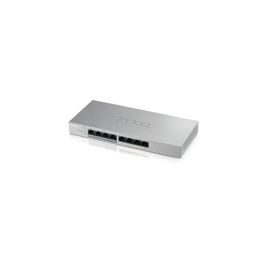 9235-Zyxel GS1200-8HP v2 Gestionado Gigabit Ethernet (10/100/1000) Energia sobre Ethernet (PoE) Gris