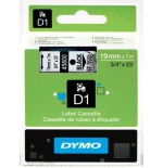 924-CINTA ROTULADORA D1 19MMX7M NEGRO/TRANSPARENTE DYMO S0720820