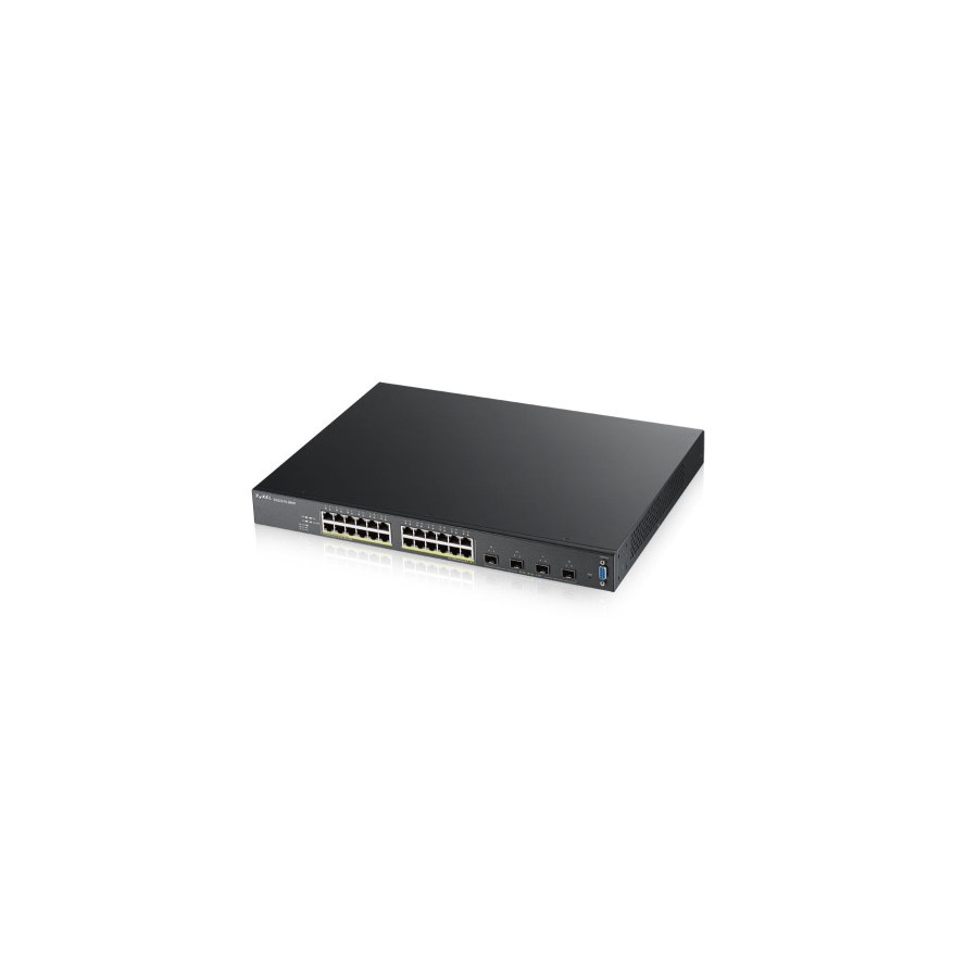 9250-Zyxel XGS2210-28HP Gestionado L2 Gigabit Ethernet (10/100/1000) Energia sobre Ethernet (PoE) 1U Negro