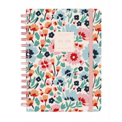 AGENDA ESCOLAR 2025 2026 MONIQUILLA E10 155X212 SEMANA VISTA HORIZONTAL DALIA FINOCAM 646010326