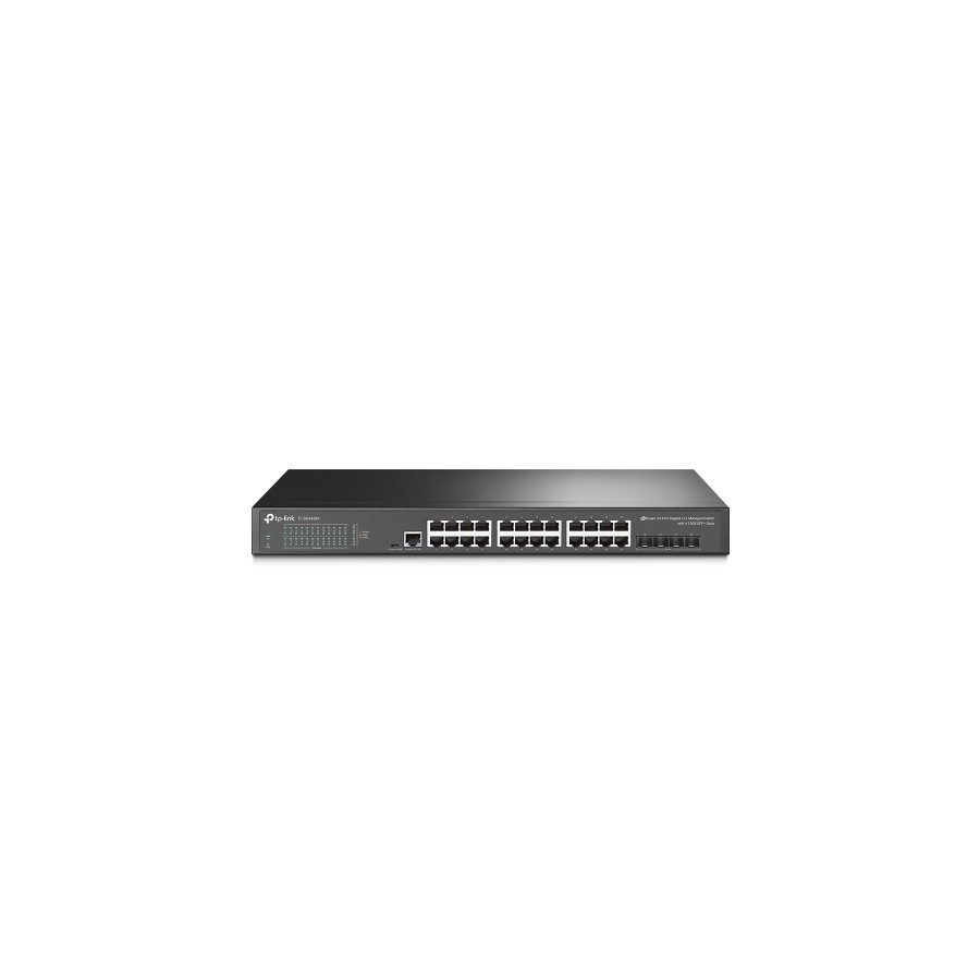 9349-TP-LINK SWITCH ADMINISTRADO JETSTREAMT 24 puertos GIGABIT L2 + 4 RANURAS 10GE SFP, OMADA