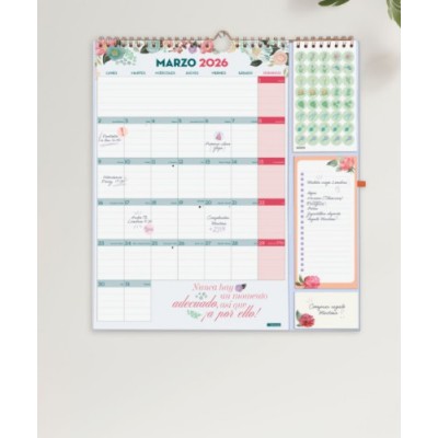 CALENDARIO 16 MESES SEPTIEMBRE 2025 DICIEMBRE 2026 PLUS 340X380 MES VISTA FRASES MOTIVACIONALES FINOCAM 540220226