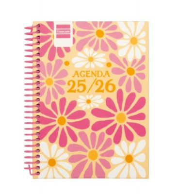AGENDA ESCOLAR 2025 2026 DIVA 8º 120X164 SEMANA VISTA HORIZONTAL SPRING FINOCAM 536100426