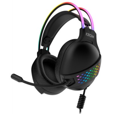Krom Klaim Auriculares Diadema USB tipo A Negro