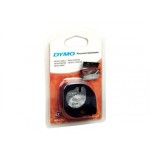 945-CINTA ROTULADORA LETRATAG 12MMX4M NEGRO/PLATA DYMO S0721730