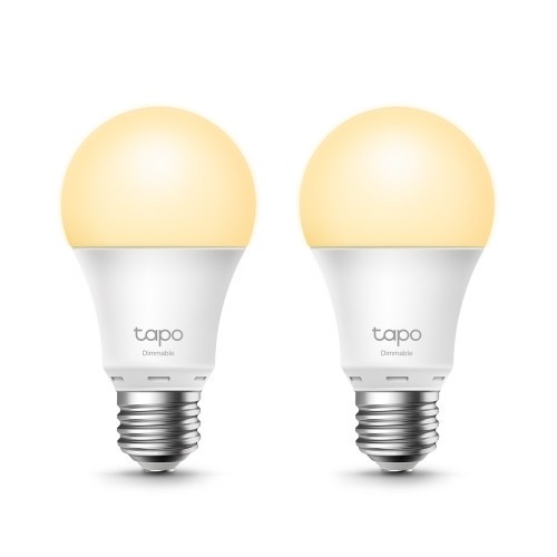 9453-Tapo L510E(2-pack) Bombilla inteligente 8,7 W Metalico, Blanco Wi-Fi