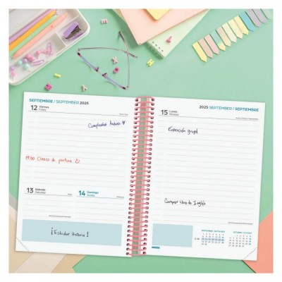 AGENDA ESCOLAR 2025 2026 DIVA 4º 155X212 1DIA PAGINA SPRING FINOCAM 536160426