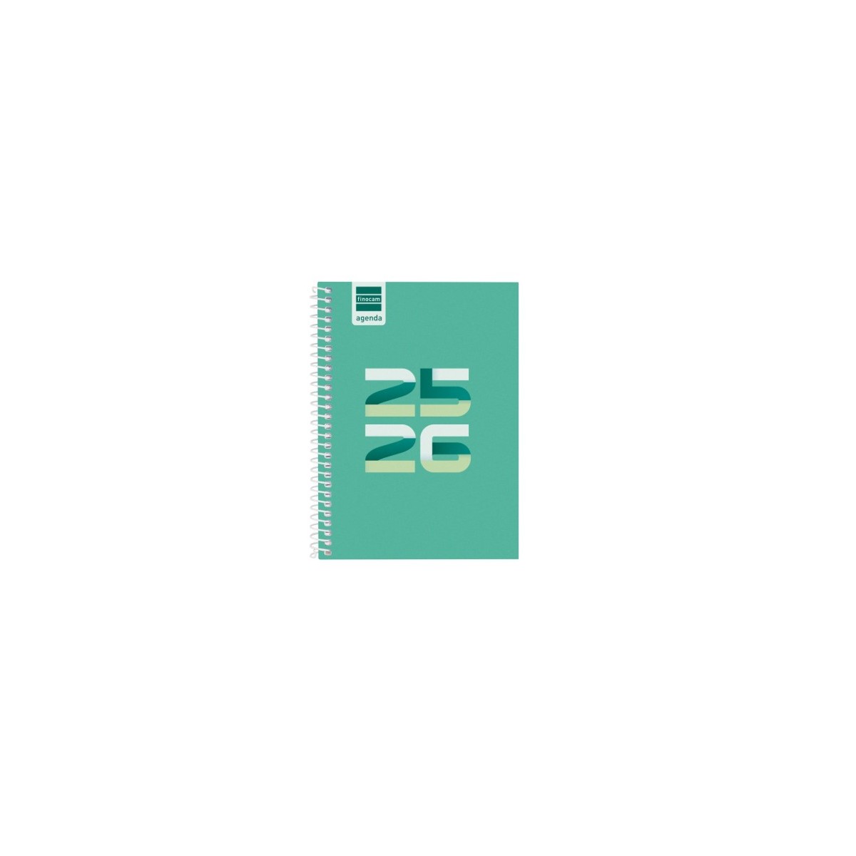 AGENDA ESCOLAR 2025 2026 COOL 8º 120X164 SEMANA VISTA HORIZONTAL VERDE FINOCAM 645000926