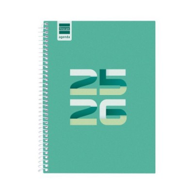 AGENDA ESCOLAR 2025 2026 COOL 4º 155X212 1DIA PAGINA VERDE FINOCAM 645060926