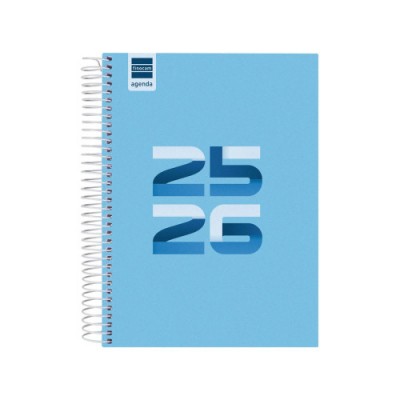 AGENDA ESCOLAR 2025 2026 COOL 4º 155X212 1DIA PAGINA AZUL FINOCAM 645060126
