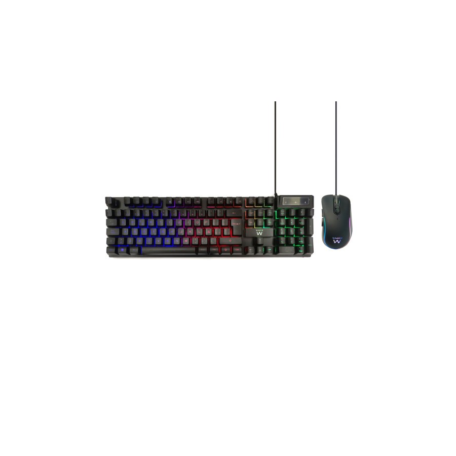 9646-Ewent PL3201 teclado USB QWERTY Espanol Negro