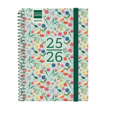 AGENDA ESCOLAR 2025 2026 SECUNDARIA 8º 120X164 SEMANA VISTA HORIZONTAL FIORI FINOCAM 634224926