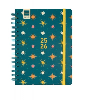 AGENDA ESCOLAR 2025 2026 CURSO COSMO 4º 155X212 SEMANA VISTA HORIZONTAL STARS FINOCAM 537050126