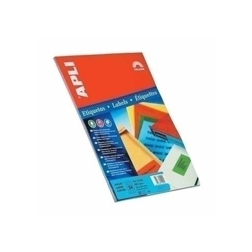 9701-APLI Self-adhesive labels 210 x 297mm Red etiqueta autoadhesiva Rojo 20 pieza(s)