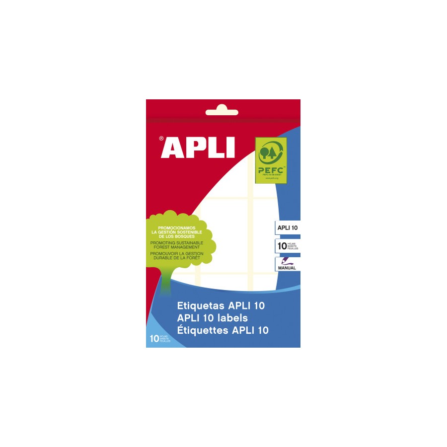 9708-APLI 01650 etiqueta autoadhesiva Rectangulo Permanente Blanco 90 pieza(s) 9708-APLI 01650 etiqueta autoadhesiva Rectangulo Permanente Blanco 90 pieza(s)