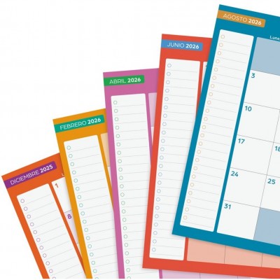 AGENDA ESCOLAR 2025 2026 CURSO COSMO 4º 155X212 SEMANA VISTA HORIZONTAL IRIS FINOCAM 537050326