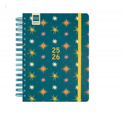 AGENDA ESCOLAR 2025 2026 CURSO COSMO 4º 155X212 1DIA PAGINA STARS FINOCAM 537070126