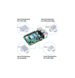 9730-RASPBERRY DISIPADOR, PACK COMPATIBLE PI 4