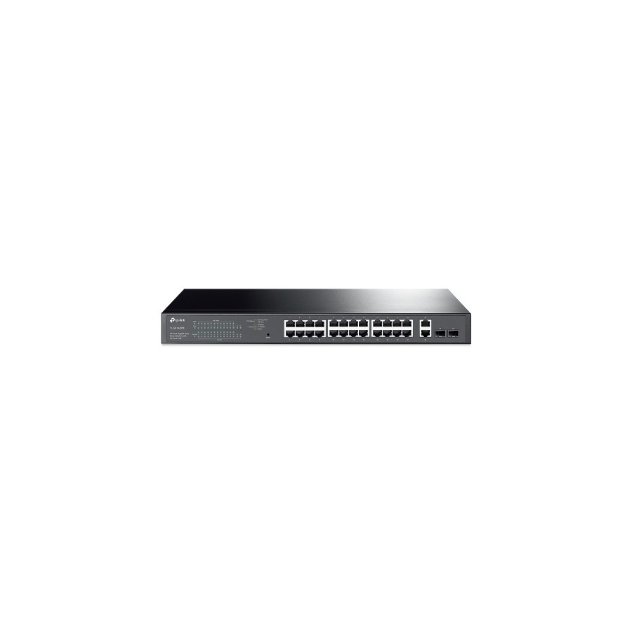 9735-TP-LINK TL-SG1428PE switch Gestionado Gigabit Ethernet (10/100/1000) Energia sobre Ethernet (PoE) 1U Negro