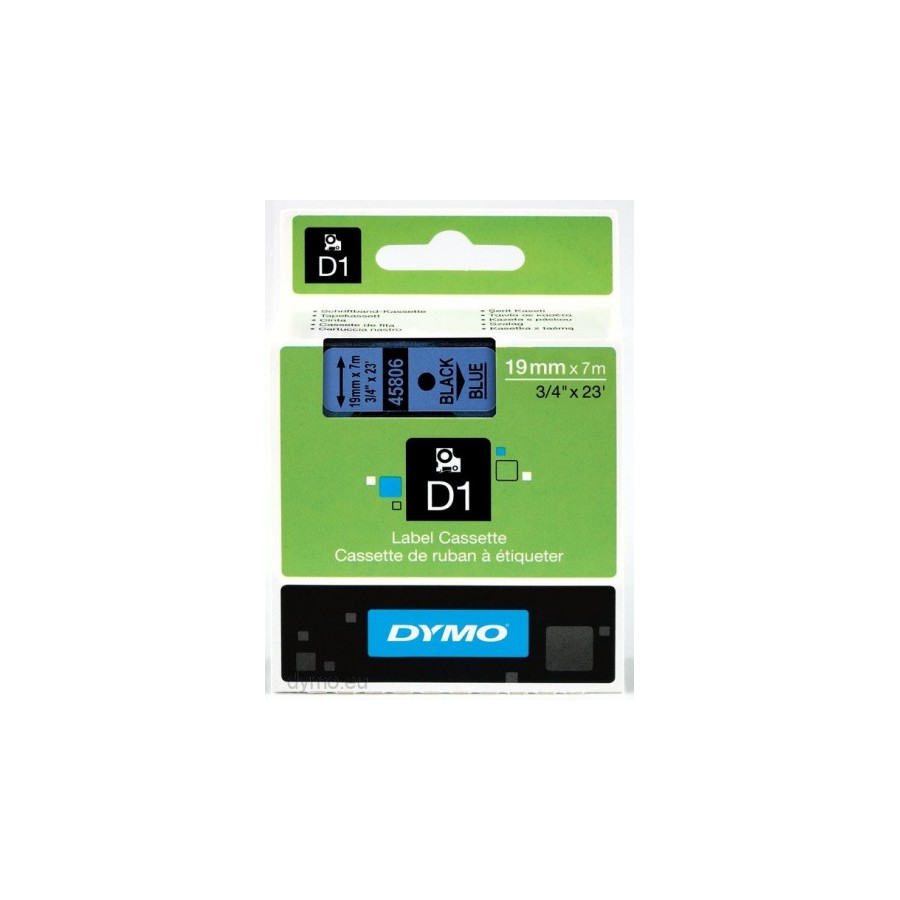 974-CINTA ROTULADORA D1 19MMX7M NEGRO/AZUL DYMO S0720860 974-CINTA ROTULADORA D1 19MMX7M NEGRO/AZUL DYMO S0720860