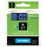 974-CINTA ROTULADORA D1 19MMX7M NEGRO/AZUL DYMO S0720860