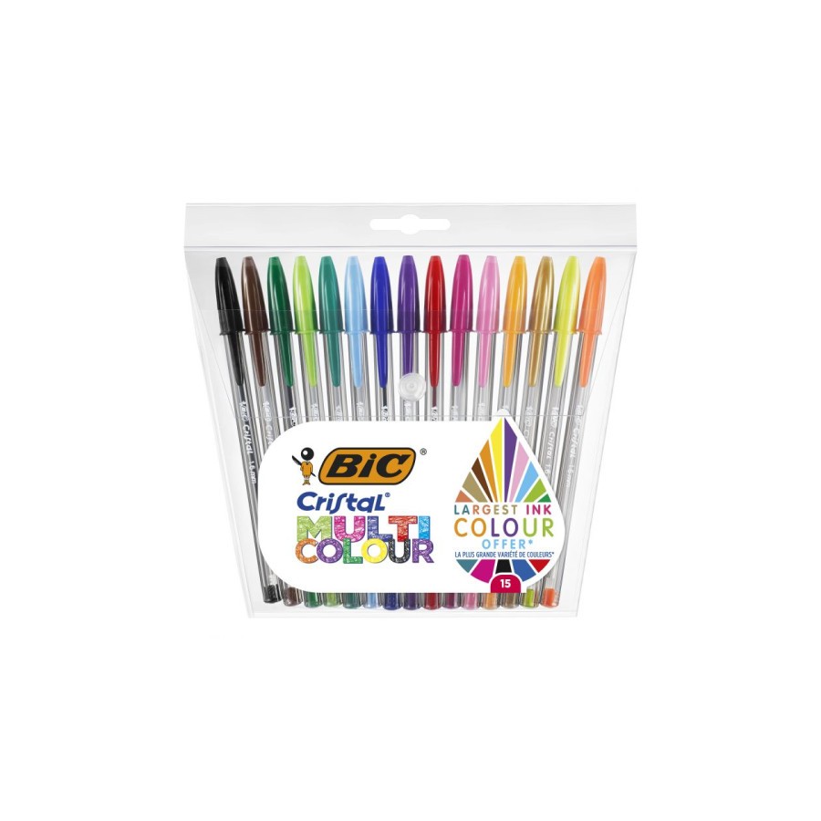 9774-BOLSA 15 UNIDADES BOLIGRAFOS MULTICOLOR 1,6 MM BIC 964899 9774-BOLSA 15 UNIDADES BOLIGRAFOS MULTICOLOR 1,6 MM BIC 964899