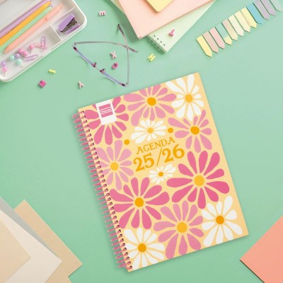 AGENDA ESCOLAR 2025 2026 DIVA 4º 155X212 SEMANA VISTA HORIZONTAL SPRING FINOCAM 536140426