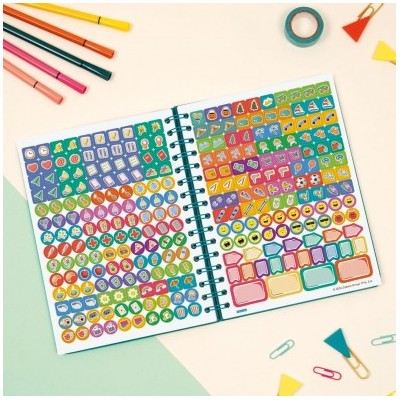 AGENDA ESCOLAR 2025 2026 CURSO COSMO 4º 155X212 SEMANA VISTA HORIZONTAL AQUA FINOCAM 537050426