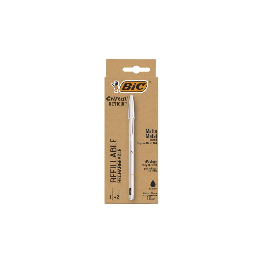 9776-BOLIGRAFO RENEW CUERPO METAL TINTA NEGRA BIC 997201 9776-BOLIGRAFO RENEW CUERPO METAL TINTA NEGRA BIC 997201