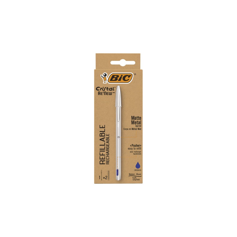 9779-BOLIGRAFO RENEW CUERPO METAL TINTA AZUL BIC 997202 9779-BOLIGRAFO RENEW CUERPO METAL TINTA AZUL BIC 997202