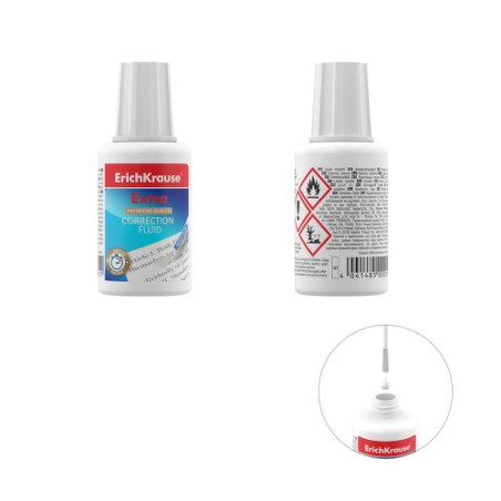 9809-BOTE CORRECTOR LIQUIDO CON PINCEL 20 GR ERICH KRAUSE 5.