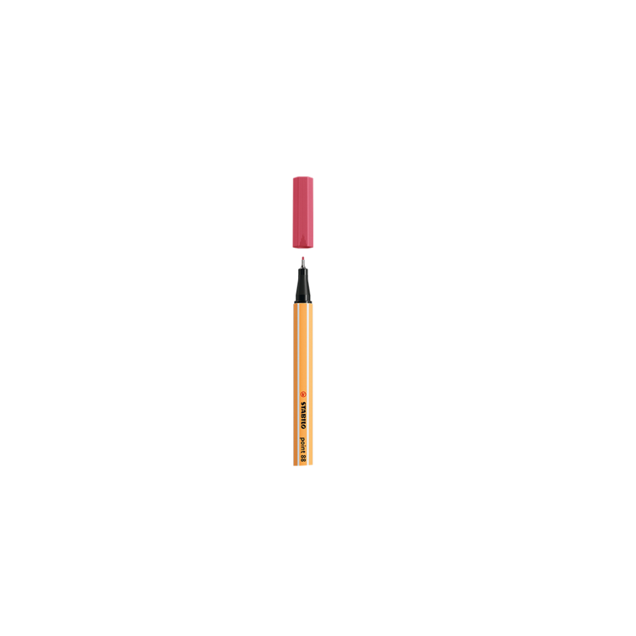 9841-ROTULADOR PUNTA FINA POINT 88 0.4MM ROJO FRESA STABILO 88/49