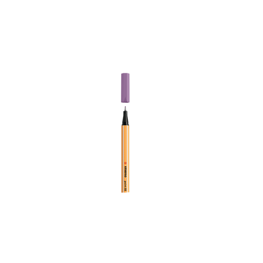 9845-ROTULADOR PUNTA FINA POINT 88 0.4MM LILA GRISACEO STABILO 88/62