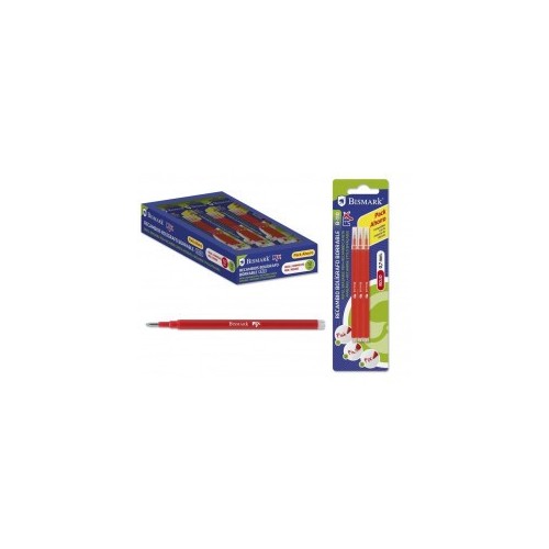 9855-Bismark 327534 Recambio de boligrafo Rojo 3 pieza(s)