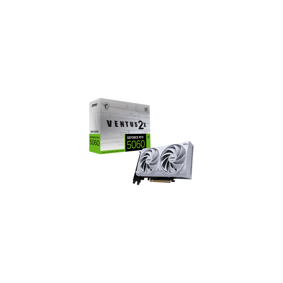 MSI GeForce RTX 5060 8G VENTUS 2X OC WHITE NVIDIA 8 GB GDDR7