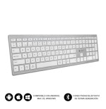9891-SUBBLIM Teclado Completo delgado inalambrico Bluetooth Pure Extended Silver