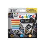 9957-CAJA 8 ROTULADORES METALLIC PUNTA FINA CARIOCA 43162