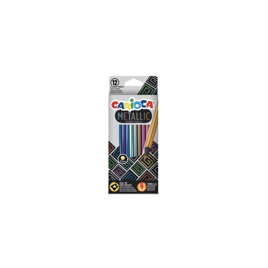 9958-CAJA 12 LAPICES DE COLOR METALICO CARIOCA 43164 9958-CAJA 12 LAPICES DE COLOR METALICO CARIOCA 43164