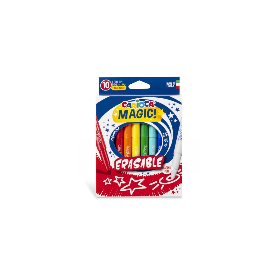 9961-CAJA 10 ROTULADORES MAGICOS BORRABLES CARIOCA 43182 9961-CAJA 10 ROTULADORES MAGICOS BORRABLES CARIOCA 43182