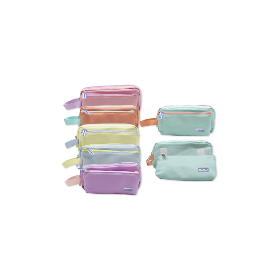 9970-PORTATODO TACTO SUAVE PASTEL DOBLE C/ASA COLORES SURTIDOS LAGART 329272 9970-PORTATODO TACTO SUAVE PASTEL DOBLE C/ASA COLORES SURTIDOS LAGART 329272