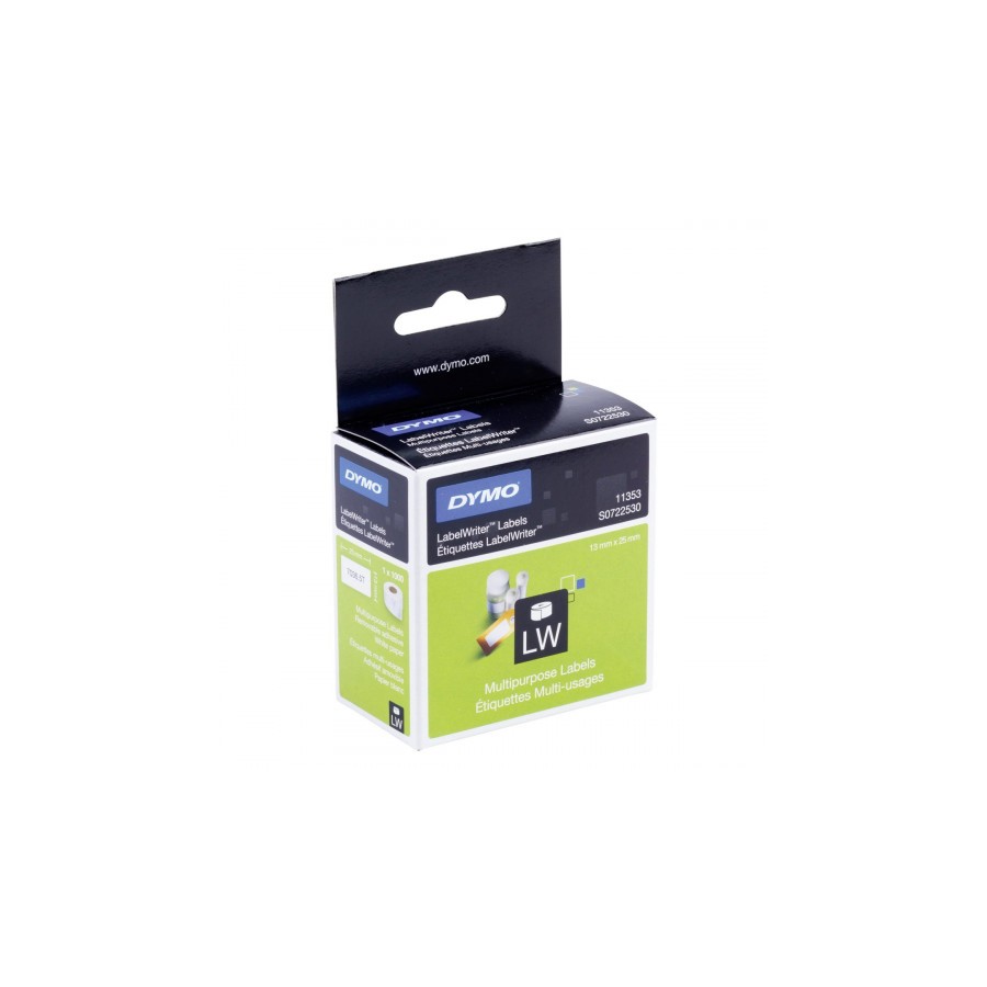 999-ROLLO ETIQUETAS LABELWRITER 13X25MM BLANCO DYMO S0722530